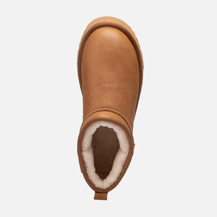 OZWEAR UGG Classic Platform Ultra Mini Boot (Oiled Leather) (4.5cm)