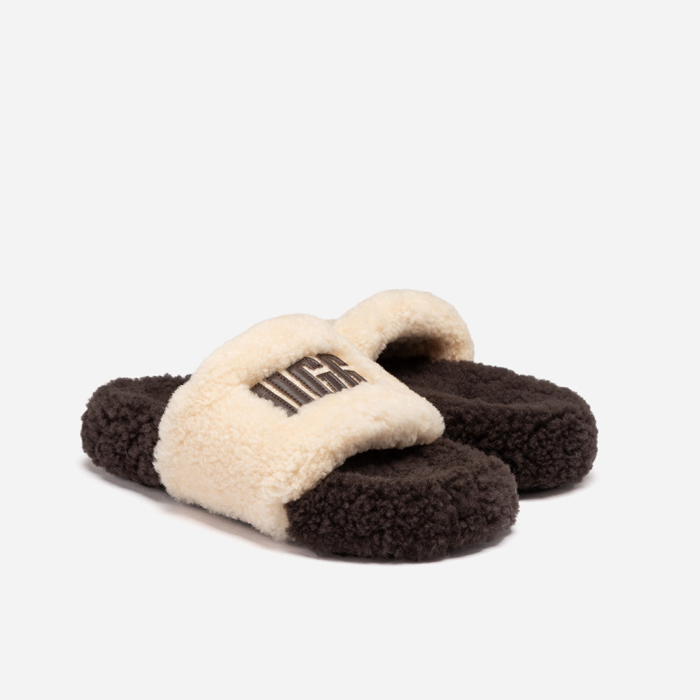 OZWEAR UGG Acacia Shearling Logo Slipper