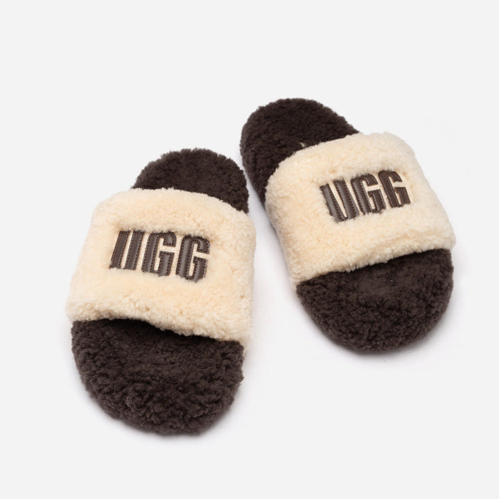 OZWEAR UGG Acacia Shearling Logo Slipper