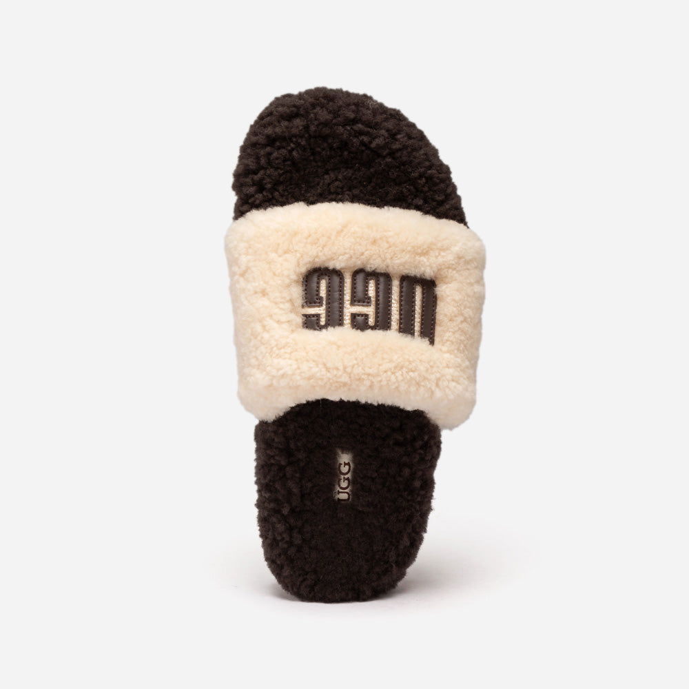 OZWEAR UGG Acacia Shearling Logo Slipper
