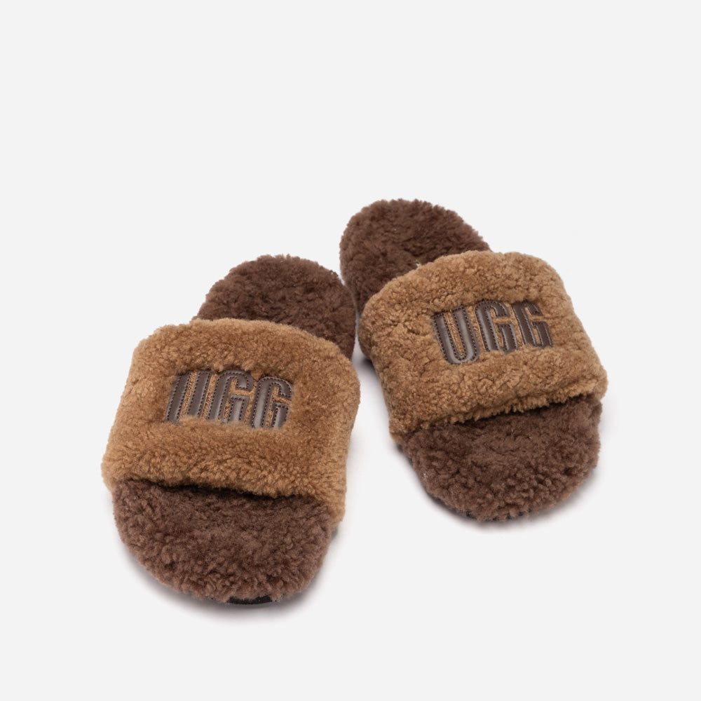 OZWEAR UGG Acacia Shearling Logo Slipper
