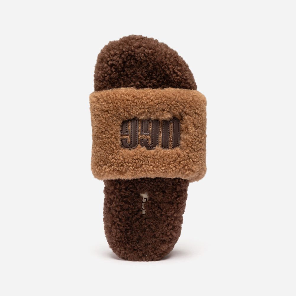 OZWEAR UGG Acacia Shearling Logo Slipper