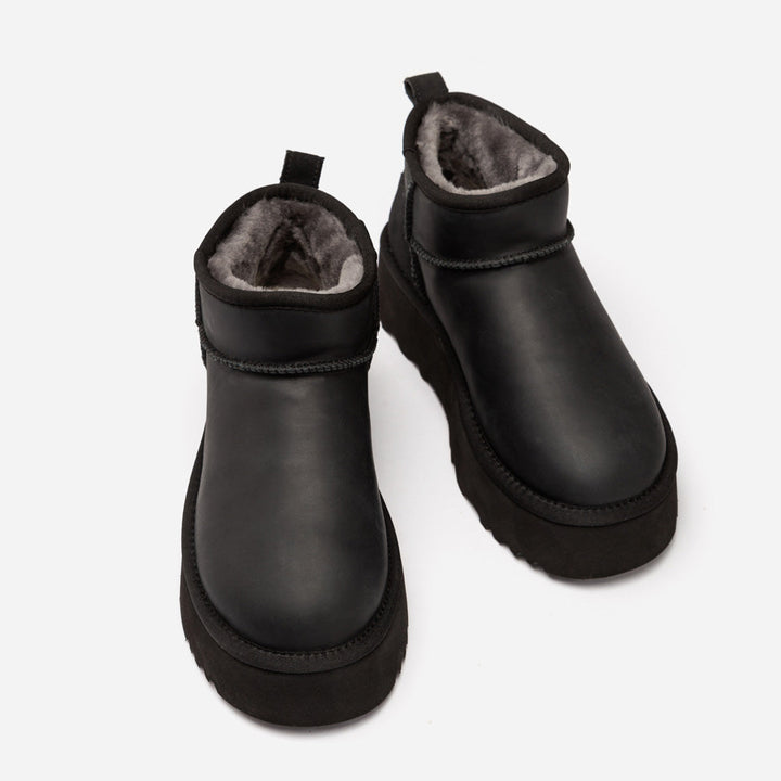 OZWEAR UGG Classic Platform Ultra Mini Boot (Oiled Leather) (4.5cm)