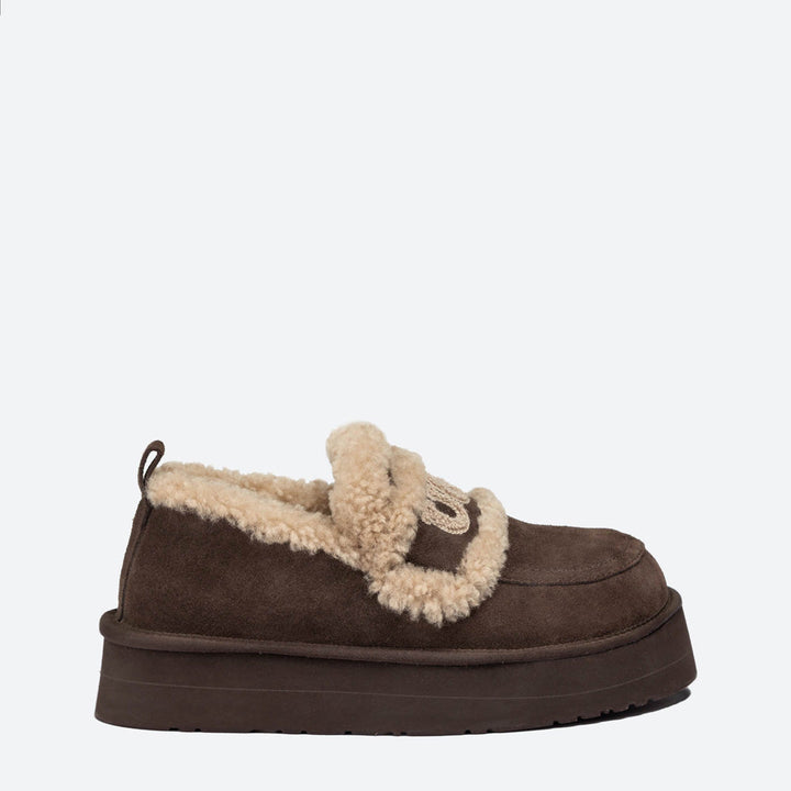 OZWEAR UGG Violet Shearling Platform Loafer