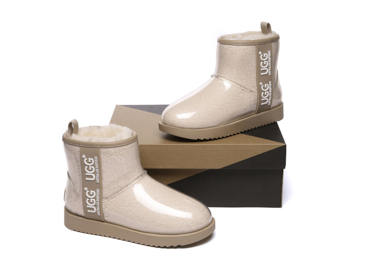 Clear Waterproof and Shearling Classic Boots