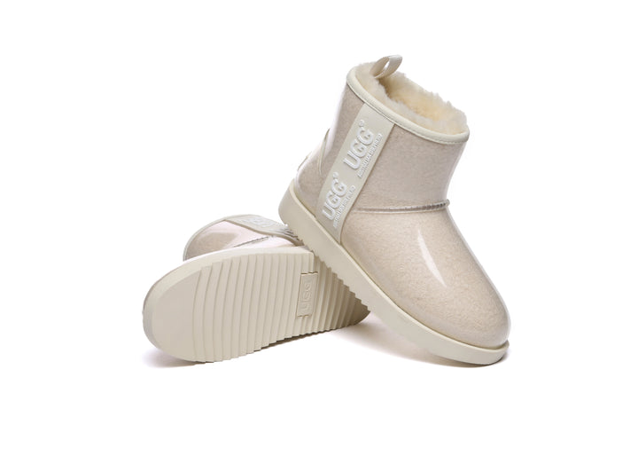Clear Waterproof and Shearling Classic Boots