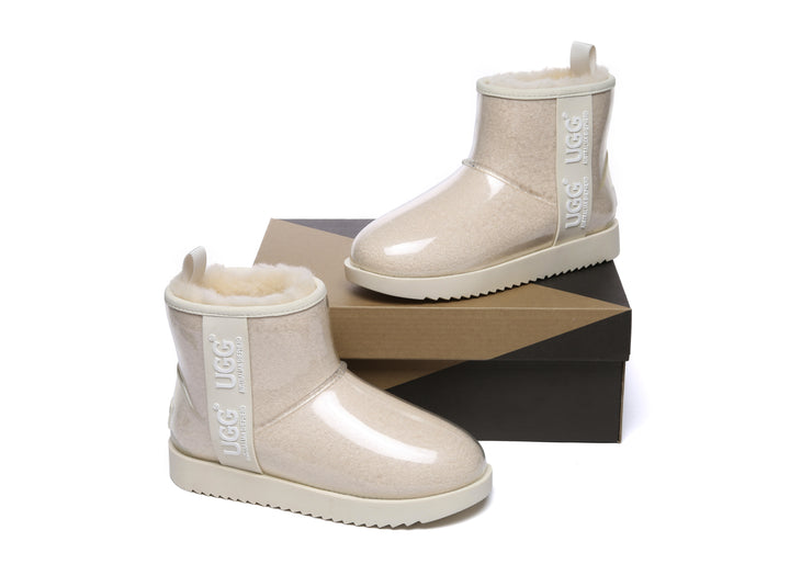 Clear Waterproof and Shearling Classic Boots
