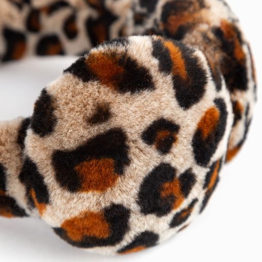 OZWEAR UGG Kids Sheepskin Earmuff Leopard
