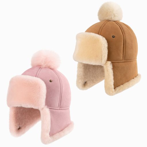 OZWEAR UGG Sheepskin Upflap Hat